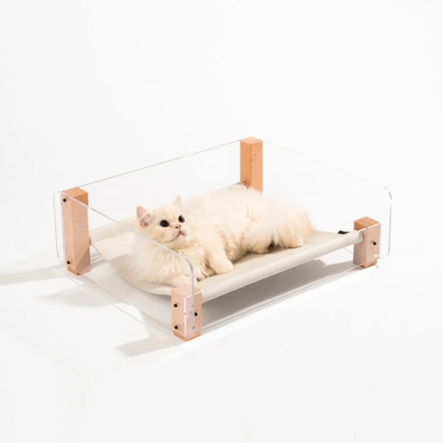 Pidan Sound Sleep Modern Hammock-Style Cat Bed with Bonus Scratch Pad Fashion