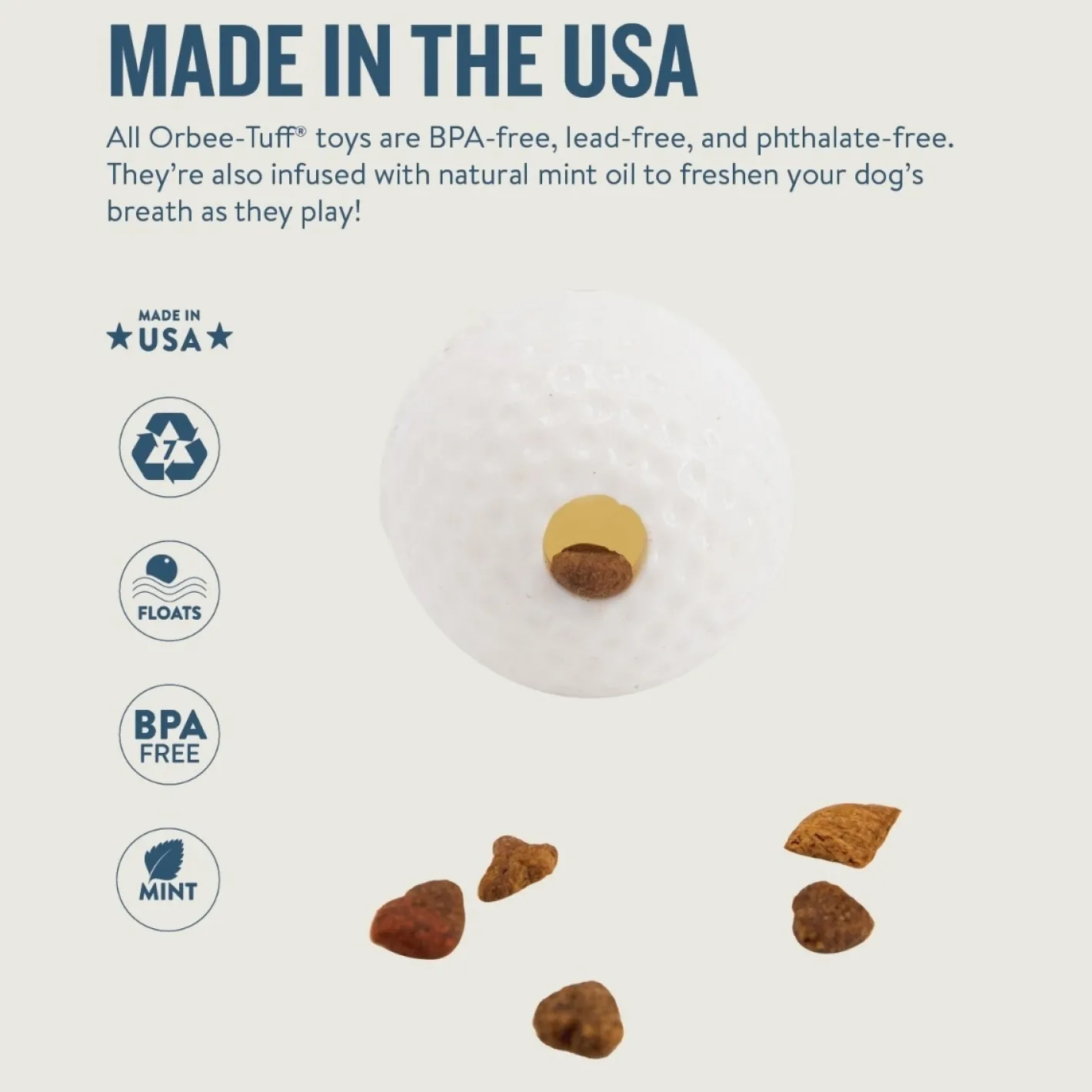 Planet Dog Durable Treat Dispensing & Fetch Dog Toy - Golfball Online