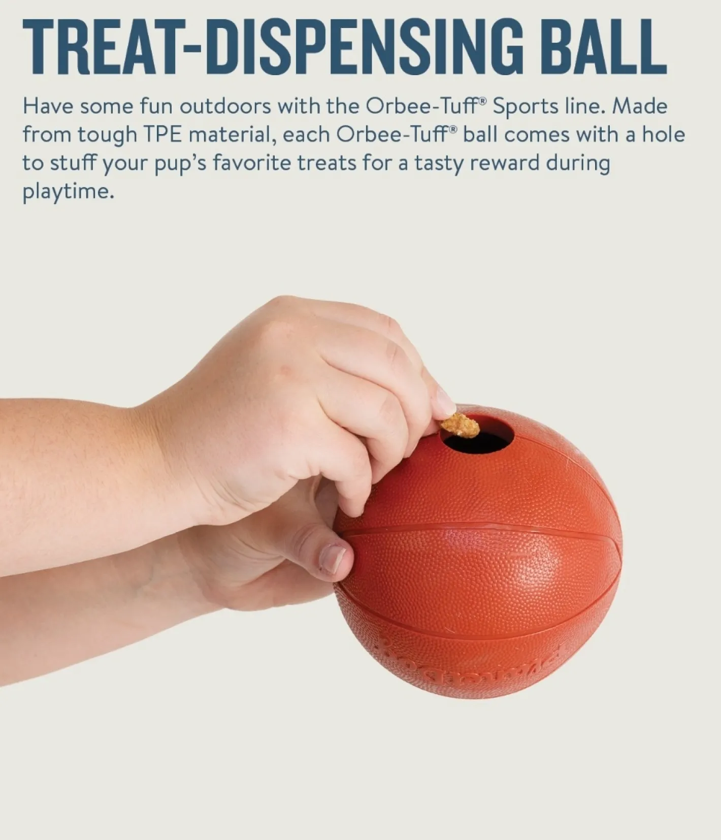 Planet Dog Durable Treat Dispensing & Fetch Dog Toy - Basketball New