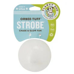Planet Dog Orbee-Tuff Flashing Strobe Ball Dog Toy - Glow in the Dark Best