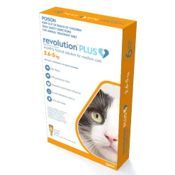 Revolution PLUS Flea, Worm & Tick Topical Prevention for Adult Cats 6-Pack Online