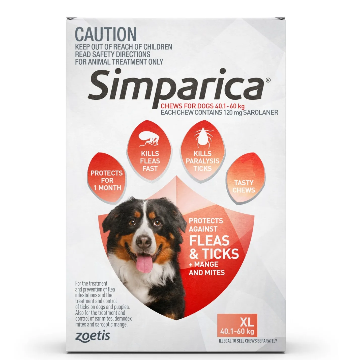 Simparica Monthly Flea & Tick Tablets for Dogs 6-Pack - Choose your size Online