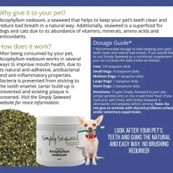 Simply Seaweed Natural Dental Health Care for Cats & Dogs 40g/200g Hot