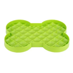 Lickimat SloDog No Gulp Bone-Shaped Slow Food Bowl for Dogs New