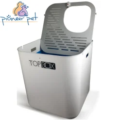 SmartCat The Ultimate Topbox Cat Litter tray with scoop - White Clearance