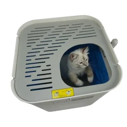 SmartCat The Ultimate Topbox Cat Litter tray with scoop - White Clearance