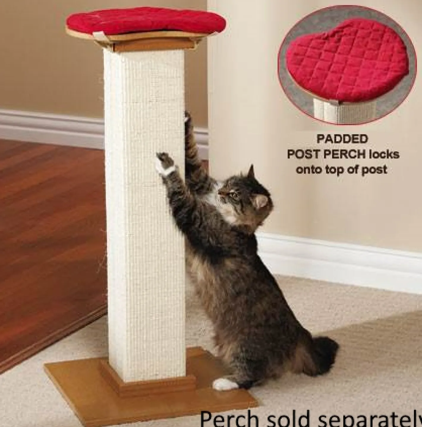 SmartCat Ultimate Heavy-Duty Sisal Cat Scratch Post - Grey Online