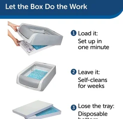 Scoopfree The 2nd Generation Automatic Self-Cleaning Cat Litter Box - New & Improved Best