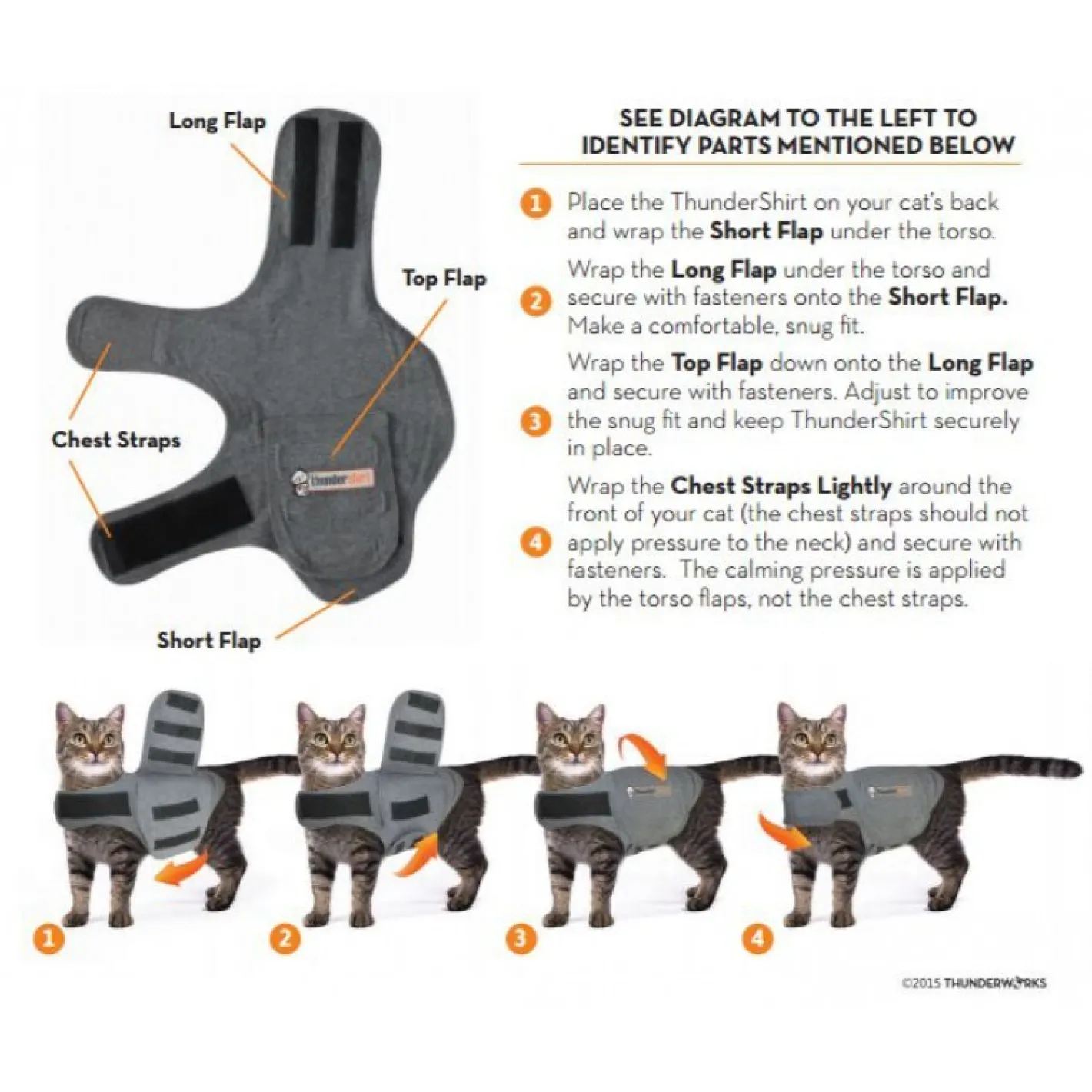 Thunderworks Thundershirt - Anti-Anxiety Calming Vest for Dogs XS-XXL Clearance