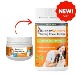Thunderworks Thunderwunders Calming Chews for Stressed and Anxious Dogs 190g Value Pack Hot