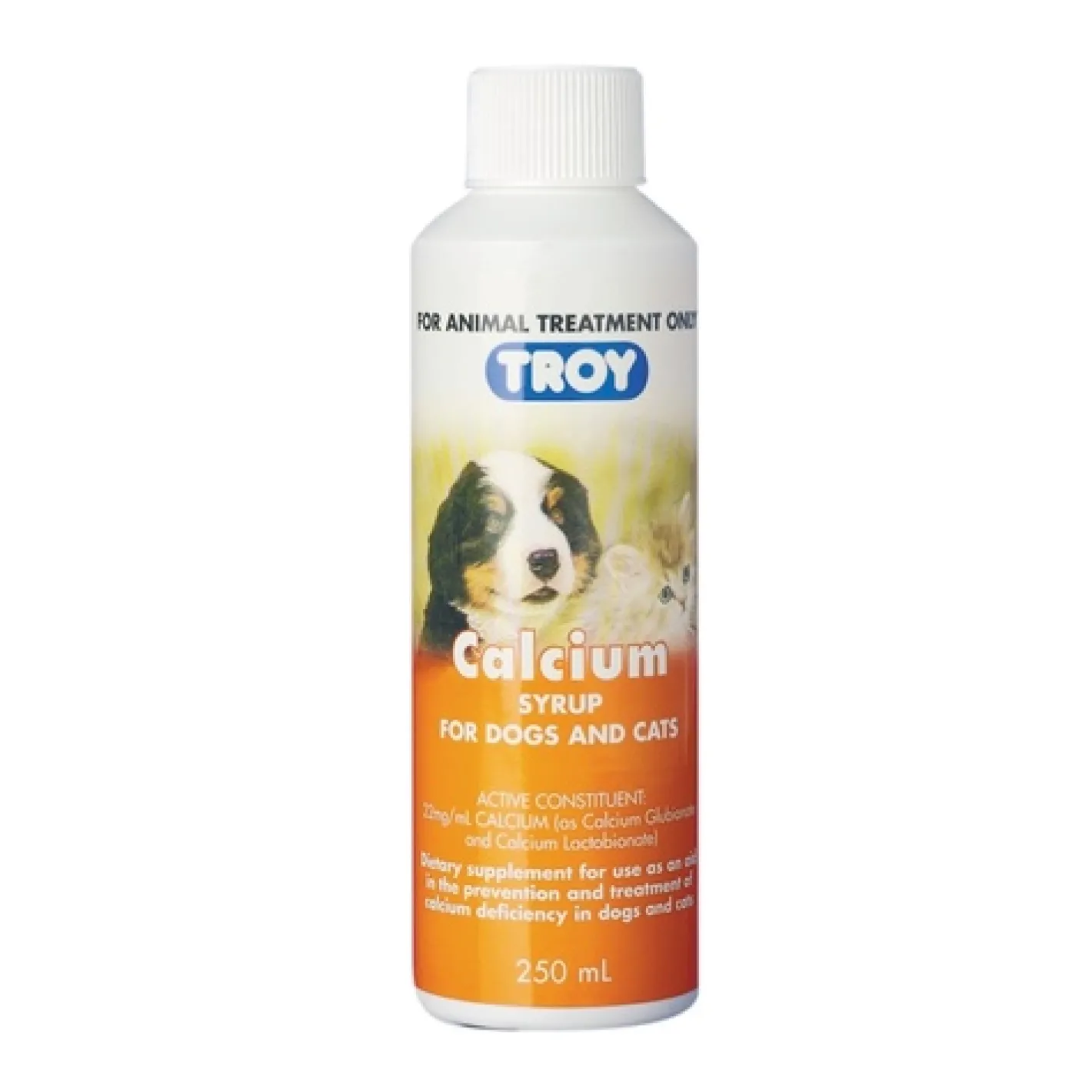 Troy Calcium Syrup Oral calcium supplement for Dogs & Cats 250mL Discount