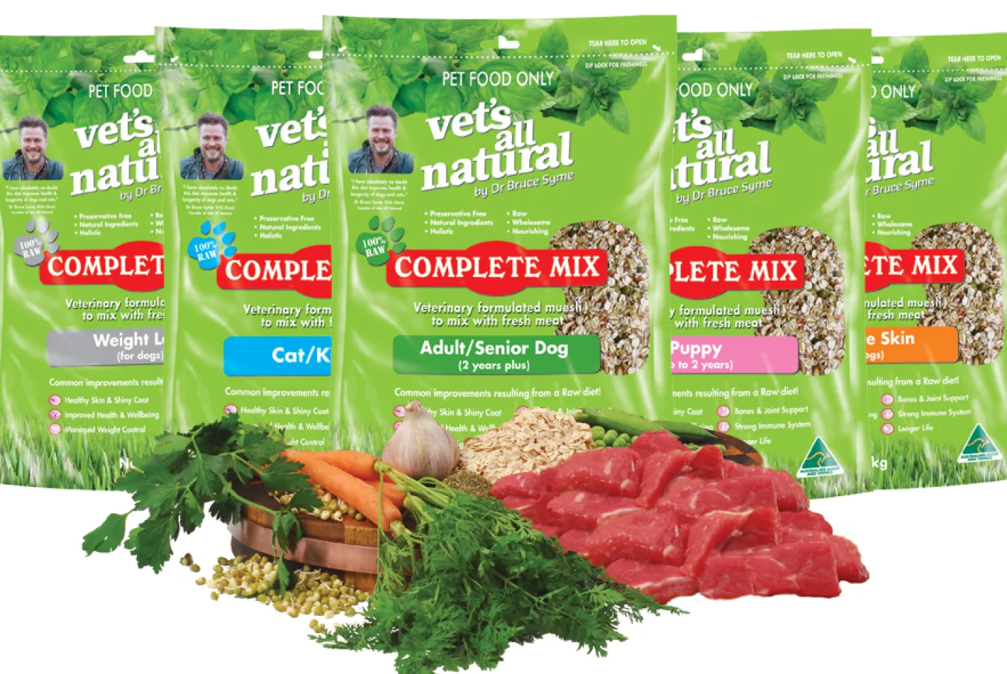 Vets All Natural Complete Mix Muesli for Fresh Meat for Dogs with Sensitive Skin Clearance