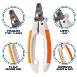 Wahl Orange & White Ergonomic Dog Nail Clippers Best