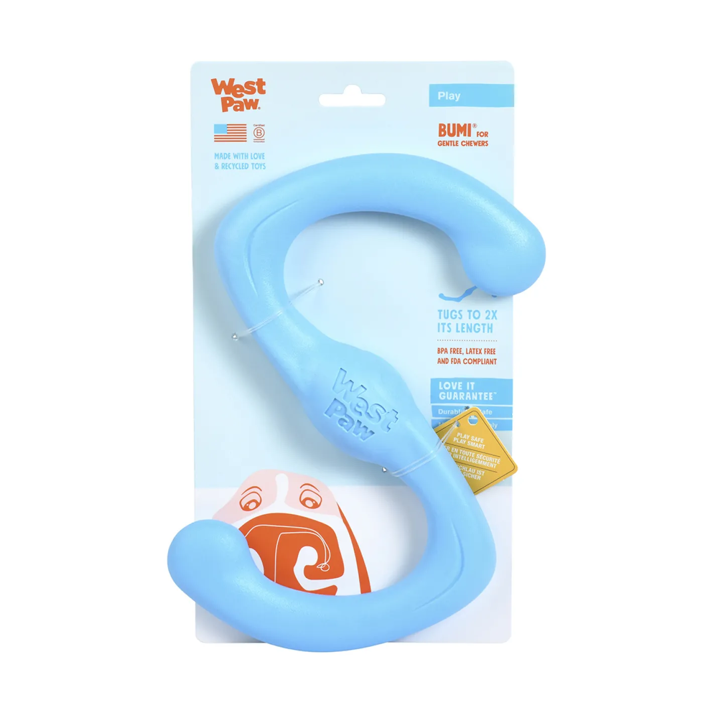 West Paw Bumi Tug & Fetch Zogoflex Dog Toy Clearance