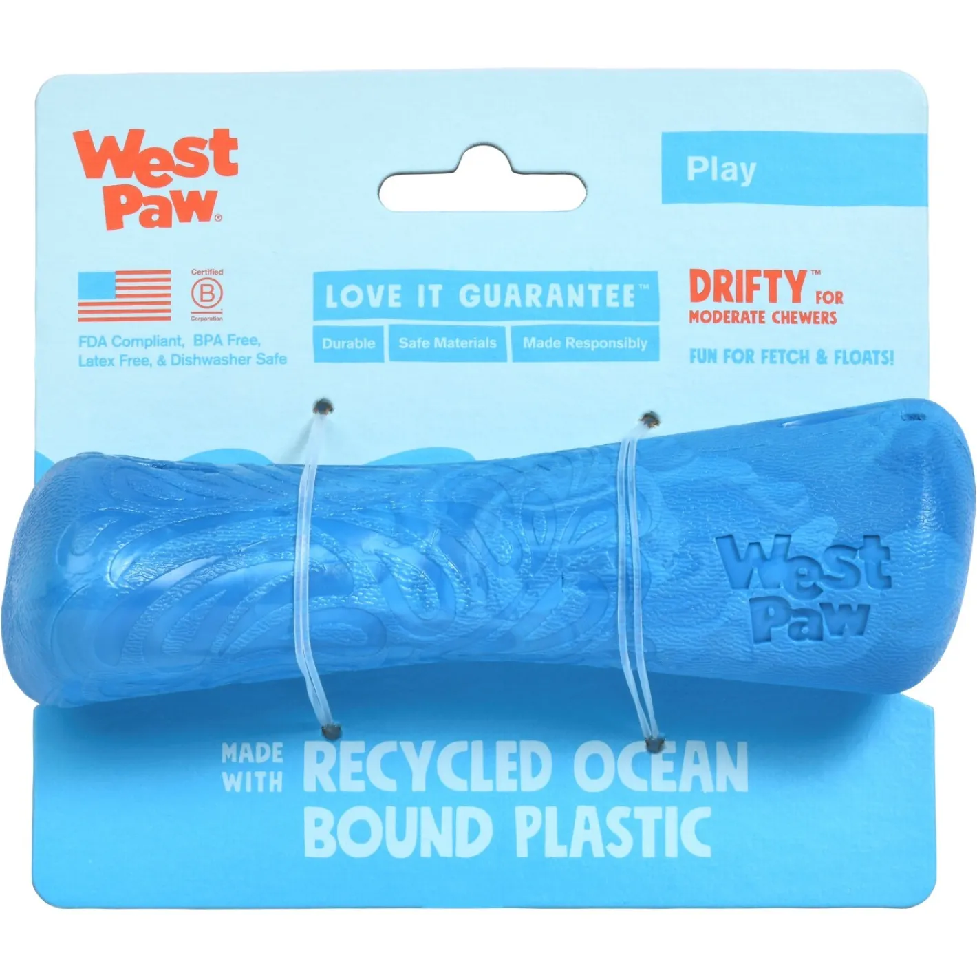 West Paw Seaflex Recycled Plastic Fetch Dog Toy - Drifty Online