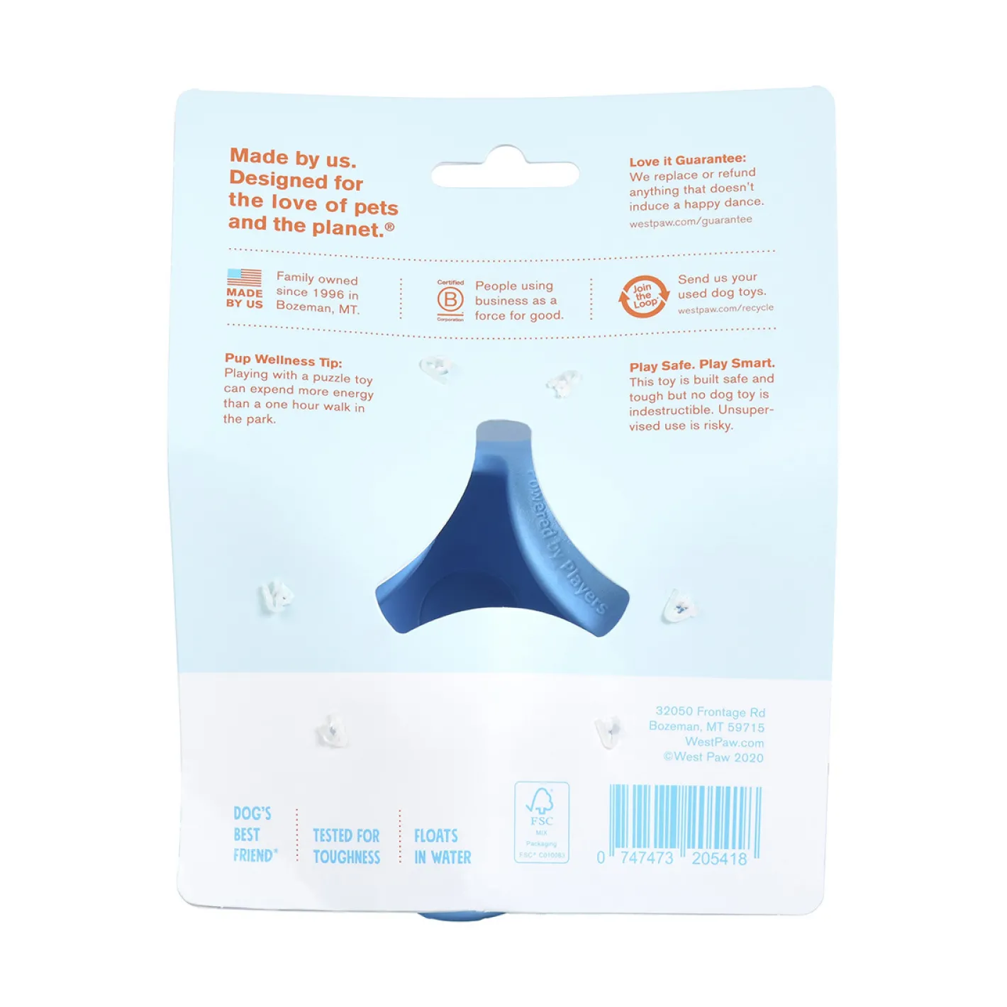 West Paw Tux Treat Dispenser for Tough Dogs Hot