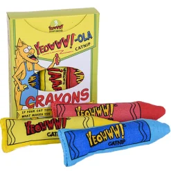 Yeowww ! Cat Toys with Pure American Catnip - !-ola Crayon New