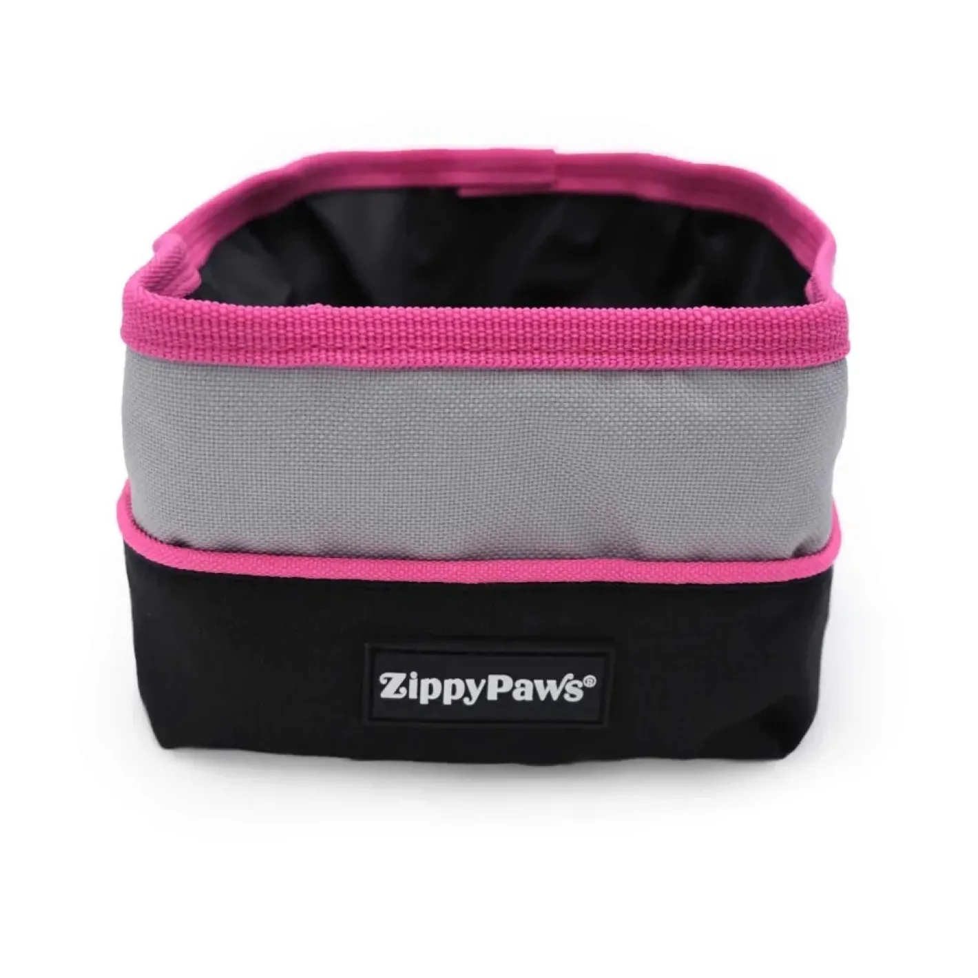 Zippy Paws Adventure Bowl On-the-Go Food & Water Bowl in Teal or Pink Trim Best