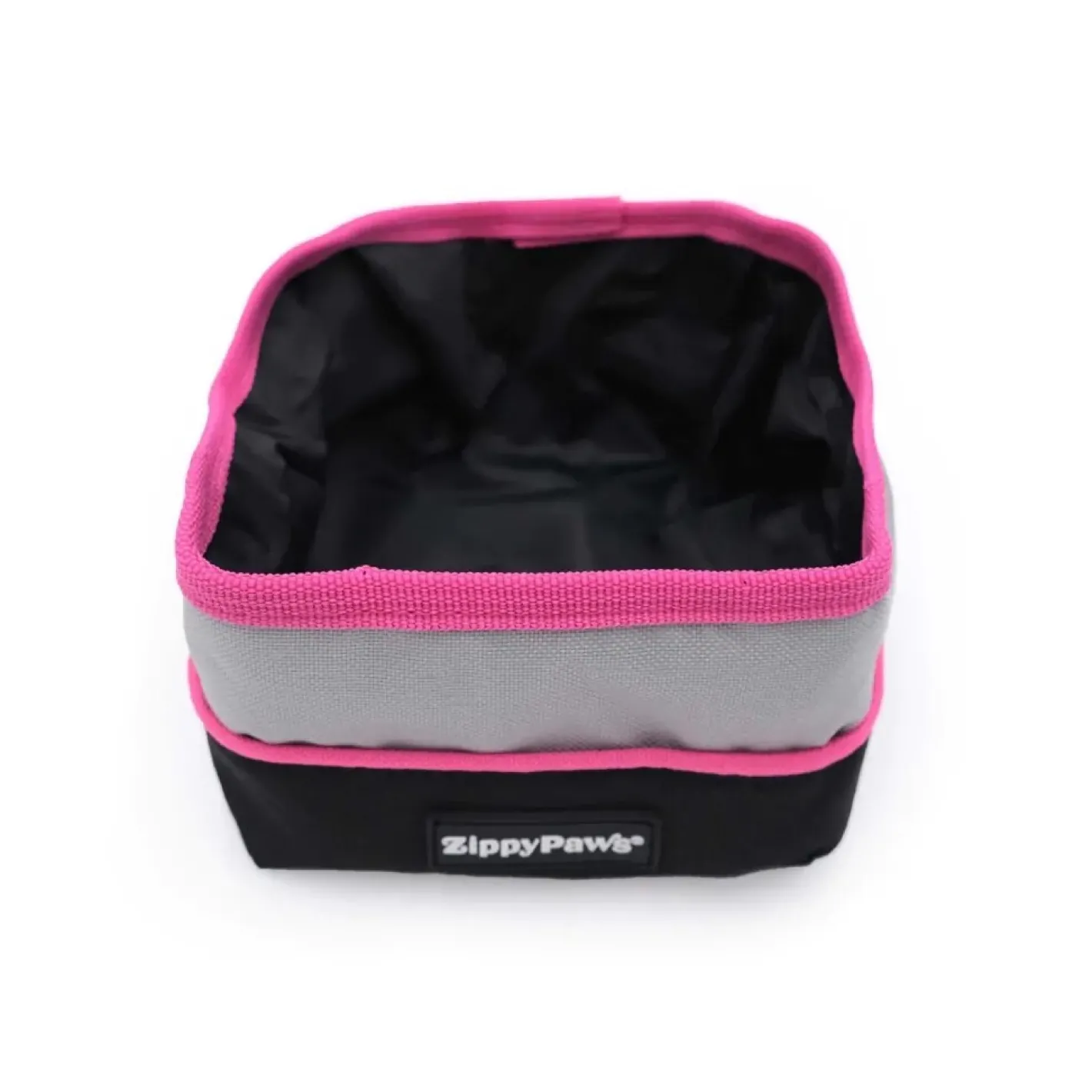 Zippy Paws Adventure Bowl On-the-Go Food & Water Bowl in Teal or Pink Trim Best