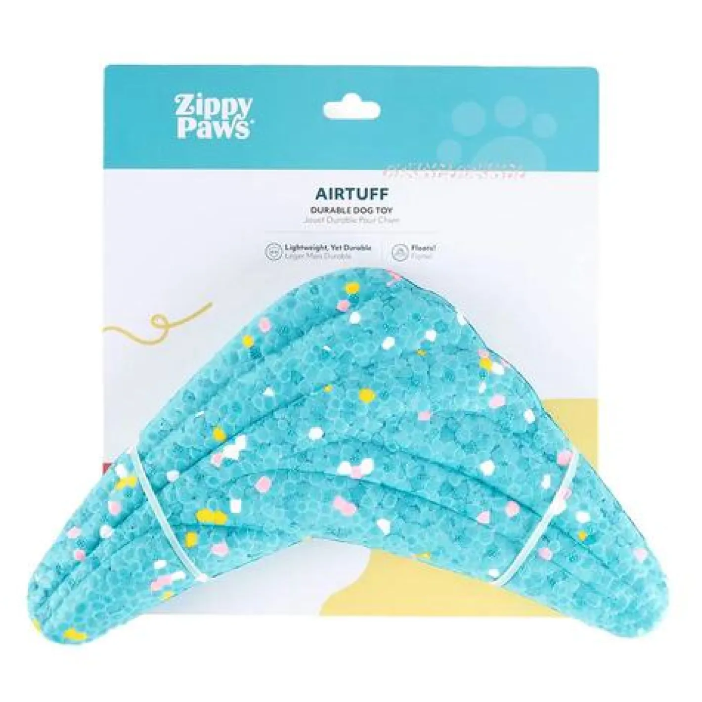 Zippy Paws AirTuff Puncture Resistant Floating Dog Toy - Boomerang Discount