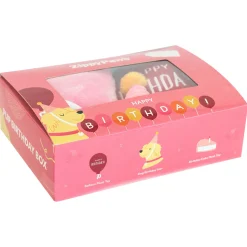 Zippy Paws Birthday Box Plush Squeaker Dog Toys - 3 Toys in Pink Sale