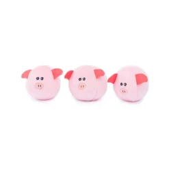 Zippy Paws Burrow Bubble Babiez Interactive Squeaker Dog Toy - Pig Barn Hot