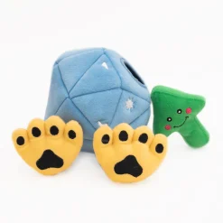 Zippy Paws Burrow Interactive Dog Toy - Diamond & Paws with 3 Squeaker Toys Sale