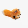 Zippy Paws Bushy Throw Crinkly Plush Fetch Dog Toy - Fox Hot