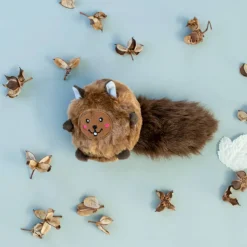 Zippy Paws Bushy Throw Crinkly Plush Fetch Dog Toy - Squirrel Outlet