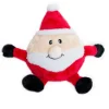 Zippy Paws Christmas Brainey Plush Dog Toy - Santa Best