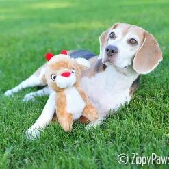 Zippy Paws Christmas Deluxe Plush Squeaker Dog Toy - Reindeer Outlet