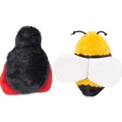 Zippy Paws Crinkle Bee and Ladybug Crinkle Squeaker Dog Toys Duo Pack Fashion