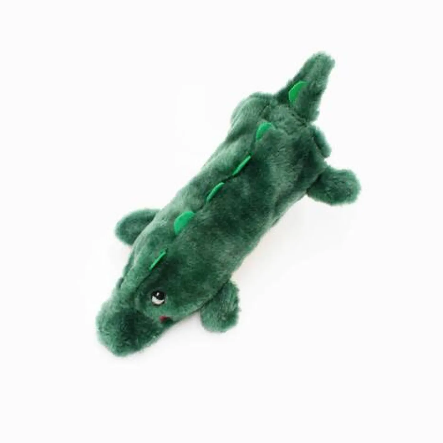 Zippy Paws Crusherz with Replaceable Plastic Squeaker Bottle Dog Toy - Alligator New