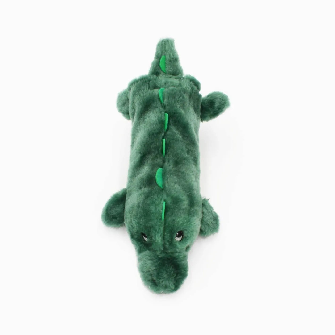 Zippy Paws Crusherz with Replaceable Plastic Squeaker Bottle Dog Toy - Alligator New
