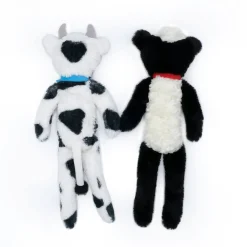 Zippy Paws Fluffy Peltz Plush Squeaker Dog Toy - Sheep & Cow  2-Pack Online