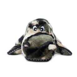 Zippy Paws Grunterz Plush Z-Stitch Dog Toy - Cameron the Camo Gator Sale