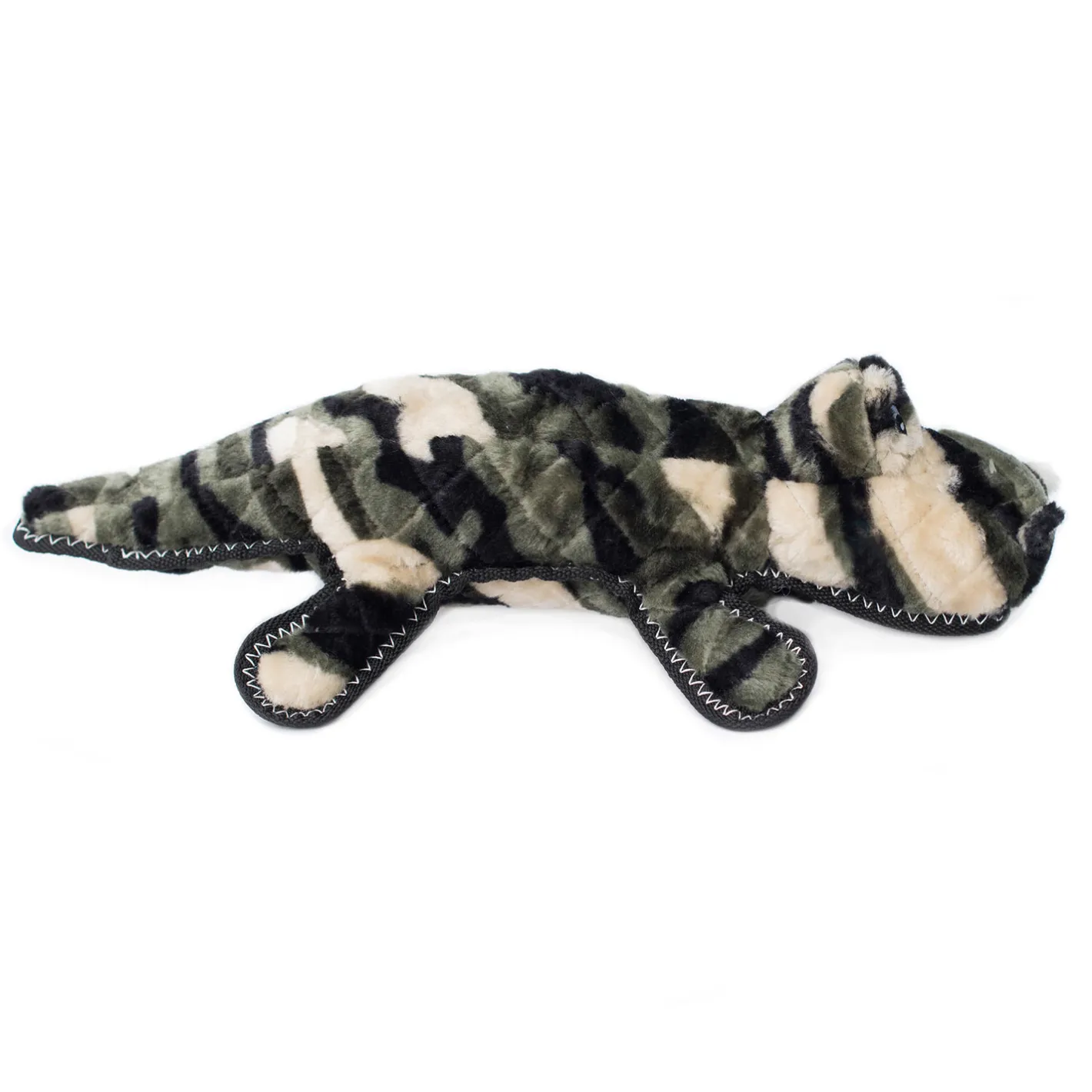 Zippy Paws Grunterz Plush Z-Stitch Dog Toy - Cameron the Camo Gator Sale