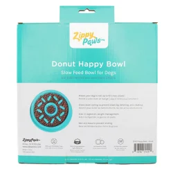 Zippy Paws Happy Bowl Slow Feeder for Dogs - Donut Sale