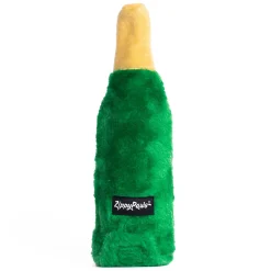 Zippy Paws Happy Hour Crusherz with Replaceable Squeaker Bottle Dog Toy - Champagne Hot