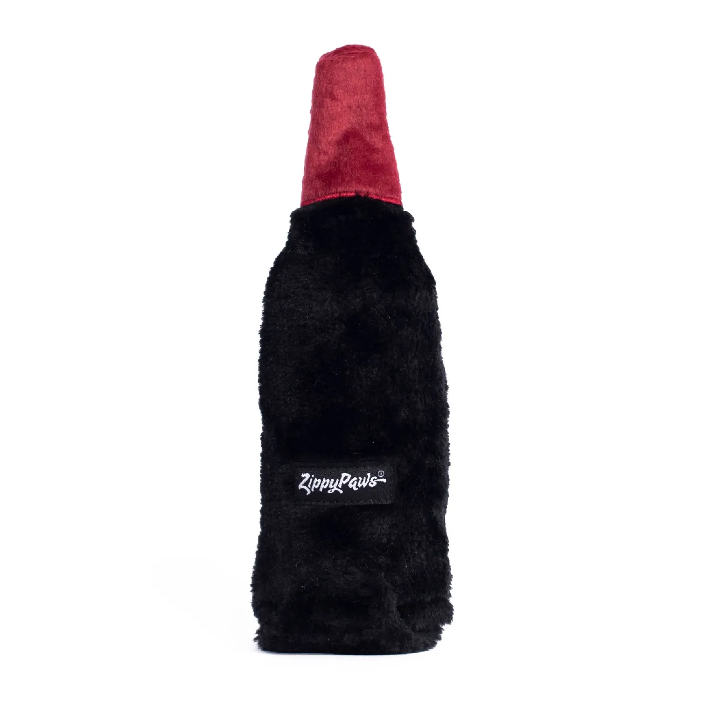 Zippy Paws Happy Hour Crusherz with Replaceable Squeaker Bottle Dog Toy - Merlot Clearance
