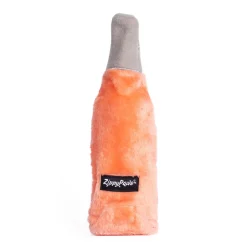 Zippy Paws Happy Hour Crusherz with Replaceable Squeaker Bottle Dog Toy - Rosé Clearance