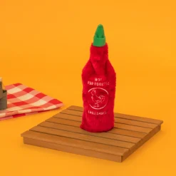 Zippy Paws Hot Sauce Crusherz Crunch & Squeak Dog Toy - Red Rooster Hot