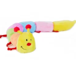 Zippy Paws Long Caterpillar 6 Squeakers Plush No Stuffing Dog Toy Fashion