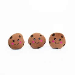 Zippy Paws Miniz Squeaker Dog Toys - 3-Pack of Cookies Fashion