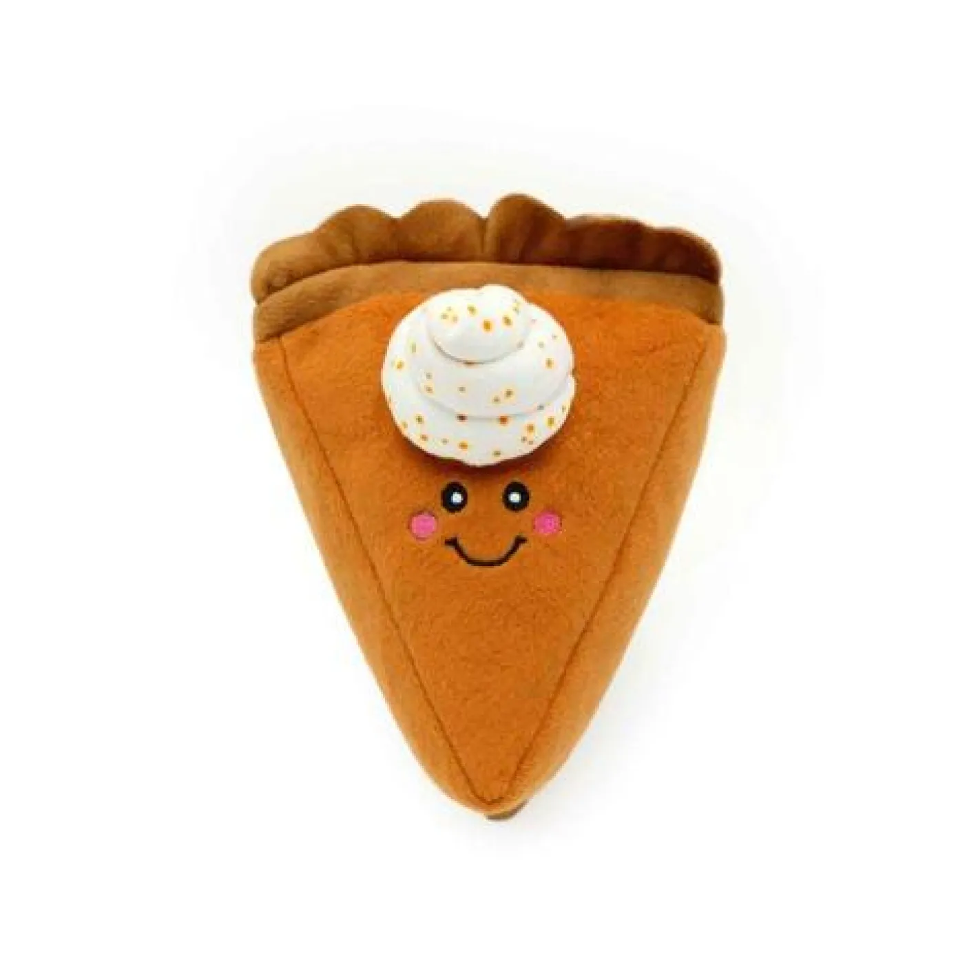 Zippy Paws NomNomz Fall Harvest Plush Squeaker Dog Toy - Pumpkin Pie Slice Sale