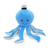 Zippy Paws Playful Pal Plush Squeaker Rope Dog Toy - Ollie the Octopus Fashion