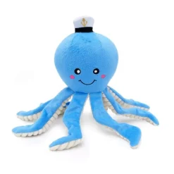 Zippy Paws Playful Pal Plush Squeaker Rope Dog Toy - Ollie the Octopus Fashion