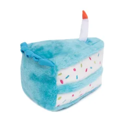 Zippy Paws Plush Birthday Cake with Blaster Squeaker Dog Toy Clearance