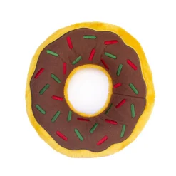 Zippy Paws Plush Jumbo Donutz Dog Toy with Blaster Squeaker - Gingerbread Outlet