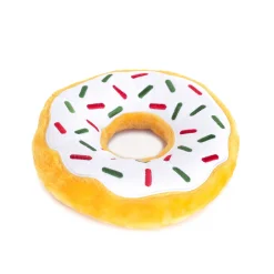 Zippy Paws Plush Jumbo Donutz Dog Toy with Blaster Squeaker - Peppermint Fashion